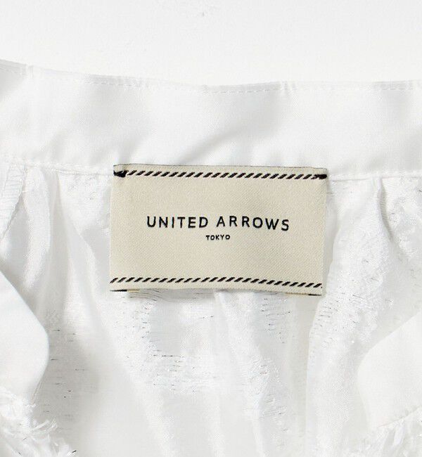UNITED ARROWS「ラメ カット ジャガード ブラウス ‐ウォッシャブル‐」|シャツ・ブラウス|