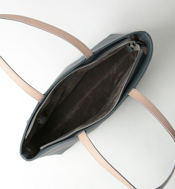 UNITED ARROWS green label relaxing「シボ レザーライク ジップ トート バッグ」|トートバッグ|