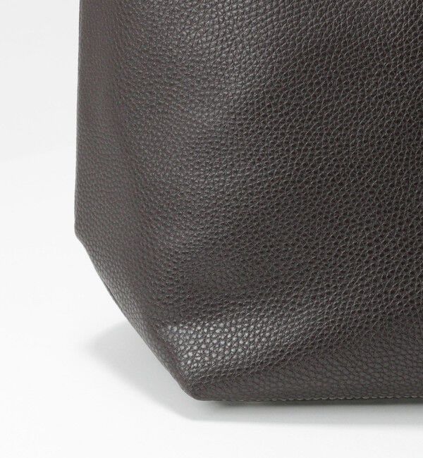 UNITED ARROWS green label relaxing「シボ レザーライク ジップ トート バッグ」|トートバッグ|