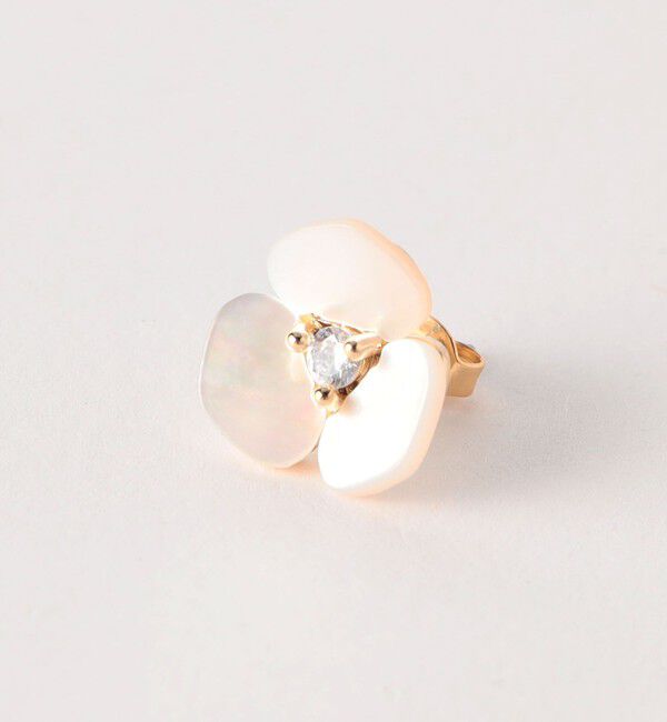 UNITED ARROWS green label relaxing「シェルフラワー ピアス」|ピアス|