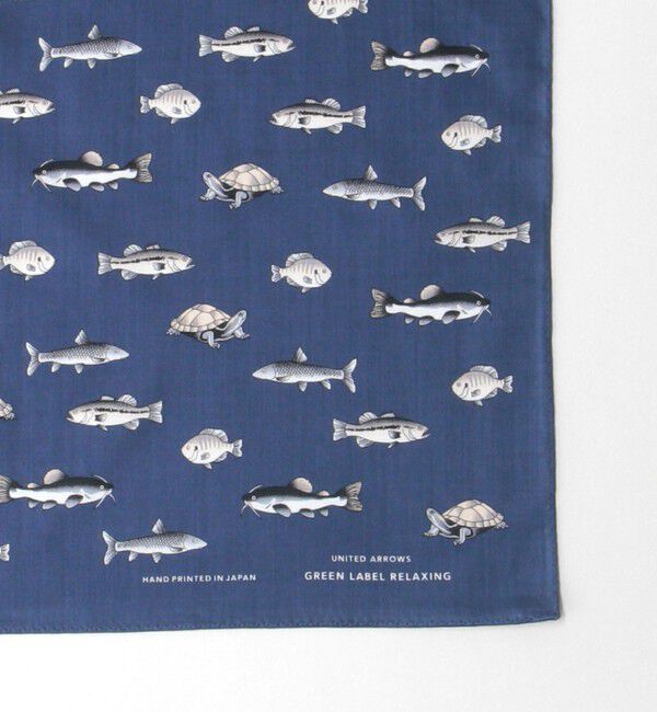 UNITED ARROWS green label relaxing「GLR シーアイランド フィッシュ ハンカチ」|ハンカチ|
