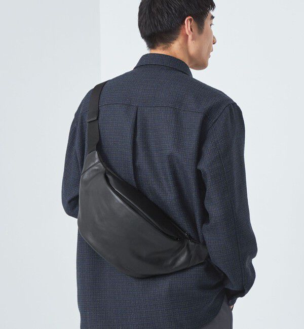 UNITED ARROWS green label relaxing「GLR レザー ファンクショナル スリングバッグ」|ショルダー・メッセンジャー|