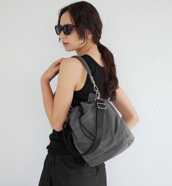 UNITED ARROWS green label relaxing「ハッスイ ポケットドロスト バッグ - はっ水 -」|ショルダー・メッセンジャー|MD.GRAY