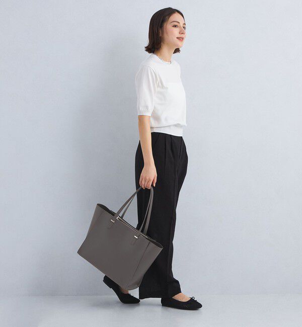 UNITED ARROWS green label relaxing「【WEB限定】ワンポイント シンプル トートバッグ（ソフトPCバッグ付） / A4 / 通勤」|トートバッグ|