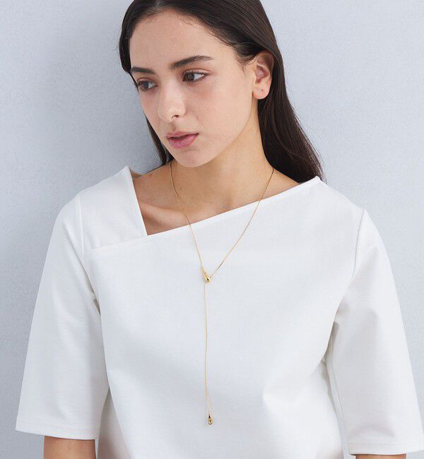 UNITED ARROWS green label relaxing「スネークチェーン Wシズク スライドネックレス」|ネックレス|