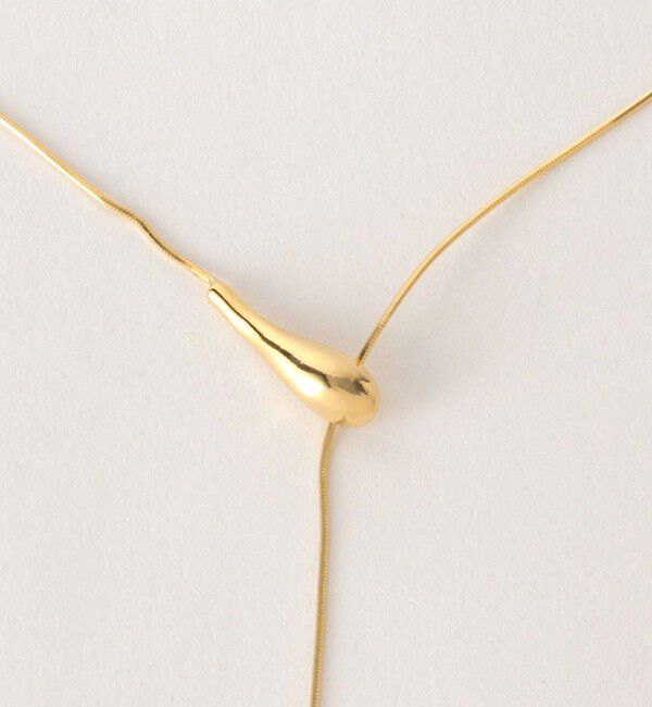 UNITED ARROWS green label relaxing「スネークチェーン Wシズク スライドネックレス」|ネックレス|