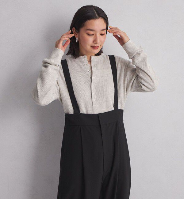 UNITED ARROWS green label relaxing「＜at ease＞ヘンリーネック ワッフル プルオーバー カットソー」|Tシャツ・カットソー|