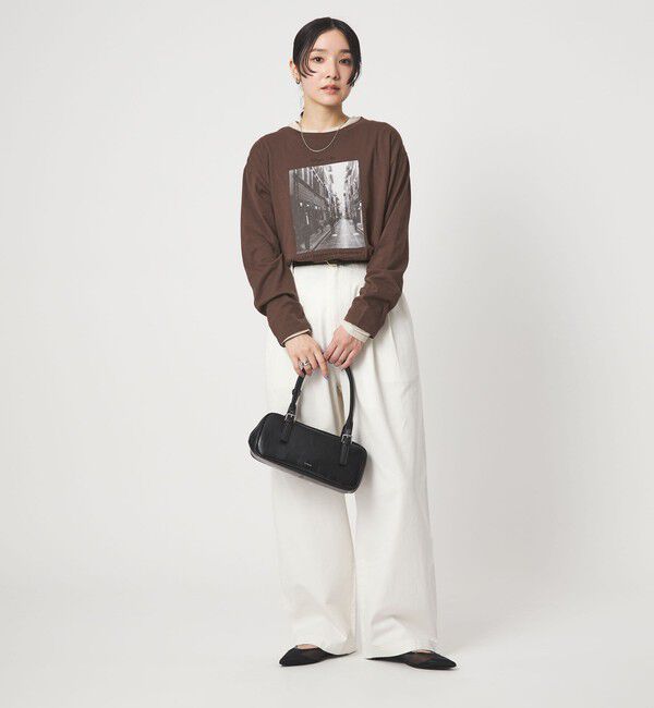 UNITED ARROWS green label relaxing「【WEB限定】＜at ease＞フォトプリント ロングスリーブ Tシャツ」|Tシャツ・カットソー|