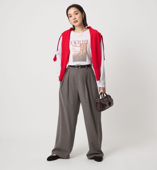 UNITED ARROWS green label relaxing「【WEB限定】＜at ease＞フォトプリント ロングスリーブ Tシャツ」|Tシャツ・カットソー|