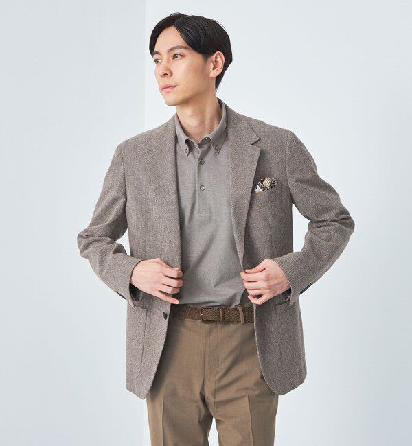 UNITED ARROWS green label relaxing「DUADRY CLEAN バーズアイ ボタンダウン ポロシャツ -吸水速乾・抗菌-」|ポロシャツ|