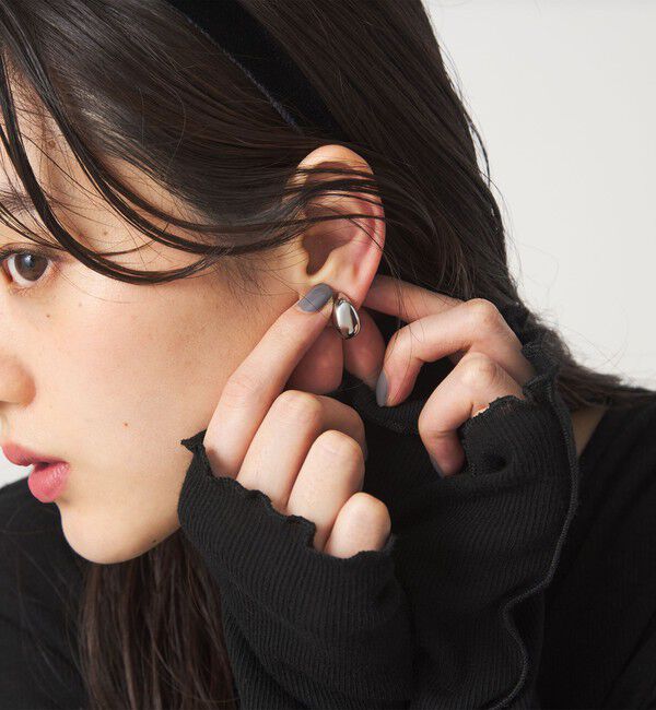 UNITED ARROWS green label relaxing「【WEB限定】ドロップモチーフ イヤリング」|イヤリング|