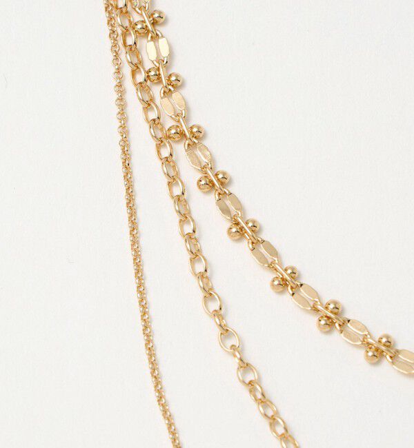 UNITED ARROWS green label relaxing「3WAY デザインチェーン 3連 ネックレス」|ネックレス|