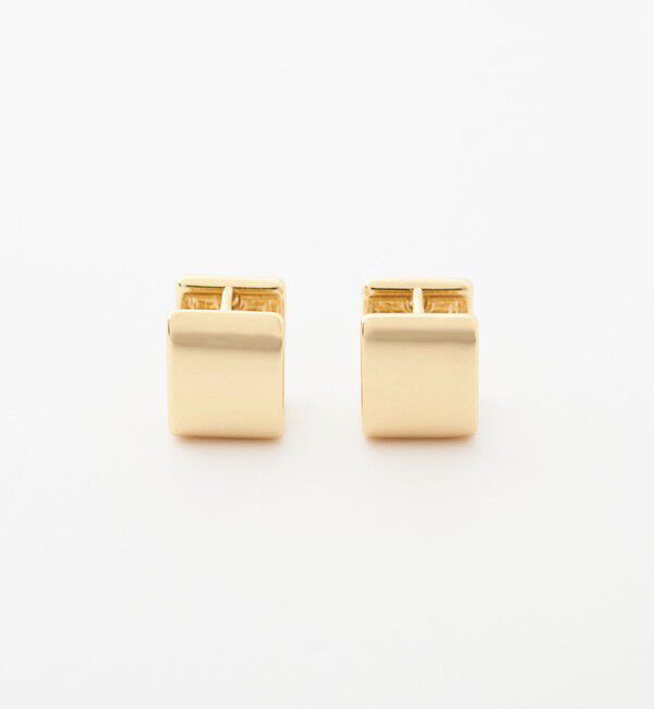 UNITED ARROWS green label relaxing「【WEB限定】スクエアクリップ フープピアス」|ピアス|