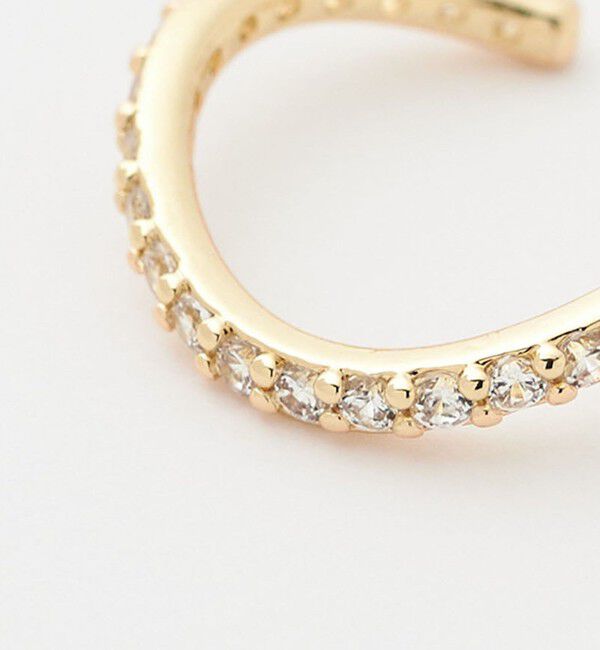 UNITED ARROWS green label relaxing「【WEB限定】2本セット イヤーカフ（キュービックジルコニア） / イヤカフ」|イヤリング|