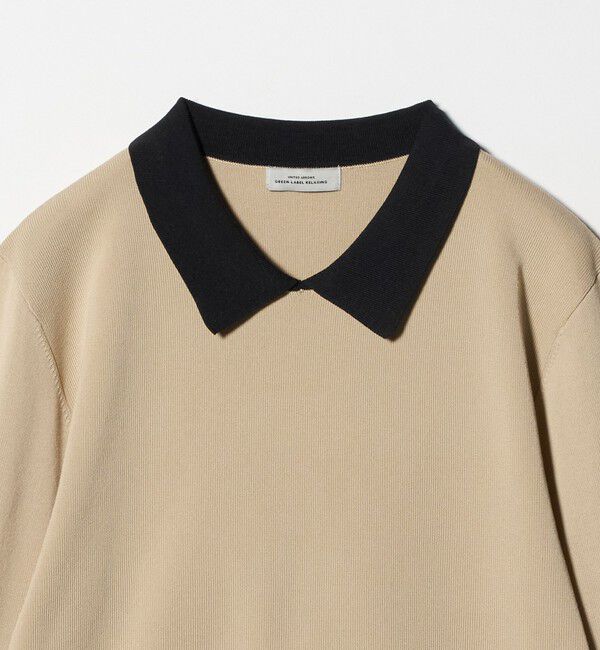 UNITED ARROWS green label relaxing「襟付き ロングスリーブ プルオーバー ニット ウォッシャブル」|ニット・セーター|