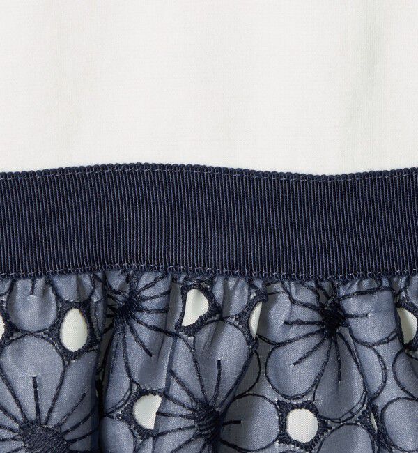 UNITED ARROWS green label relaxing「ポンチ &times; ハナガラ オーガンジー ワンピース / キッズ 110cm-130cm」|ワンピース|