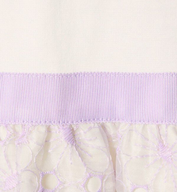 UNITED ARROWS green label relaxing「ポンチ &times; ハナガラ オーガンジー ワンピース / キッズ 110cm-130cm」|ワンピース|