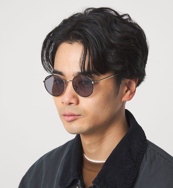 UNITED ARROWS green label relaxing「GLR ボストン メタルフレーム ファッション用グラス」|メガネ|DK.GRAY