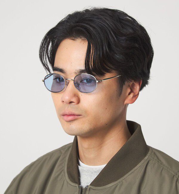 UNITED ARROWS green label relaxing「GLR オーバル メタルフレーム ファッション用グラス」|メガネ|