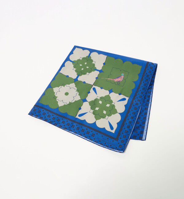 UNITED ARROWS green label relaxing「GLR スクエア ラージ スカーフ」|バンダナ・スカーフ|COBALT