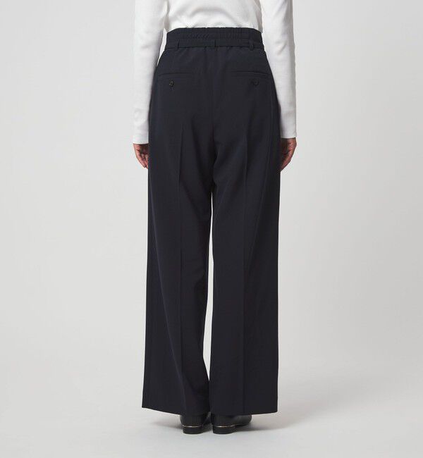 UNITED ARROWS green label relaxing「［size SHORT/TALLあり］パウドレ ワイド パンツ ウォッシャブル ストレッチ」|スラックス|