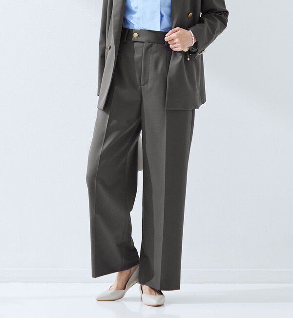 UNITED ARROWS green label relaxing「［size SHORT/TALLあり］Greed グリード ストレート パンツ ウォッシャブル」|スラックス|