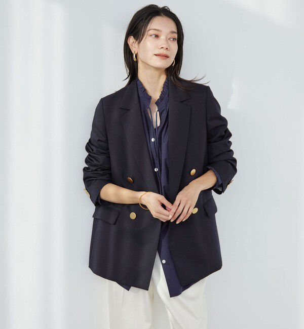 UNITED ARROWS green label relaxing「［size SHORTあり］Greed グリード ダブル ジャケット ウォッシャブル」|テーラードジャケット|