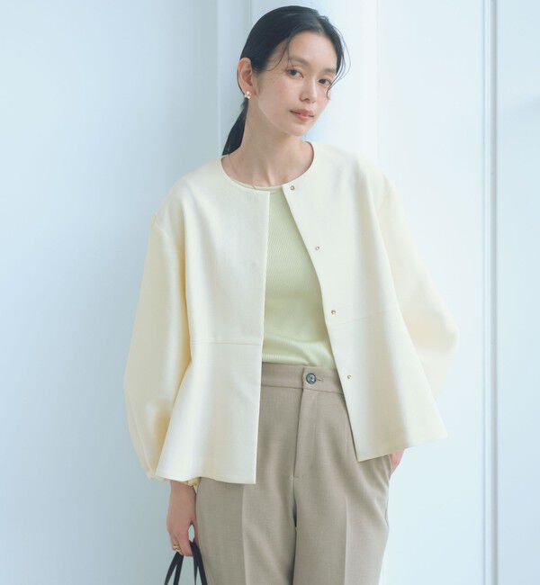 UNITED ARROWS green label relaxing「［size SHORTあり］fleurie(フルリー) フォルム ジャケット」|ノーカラージャケット|