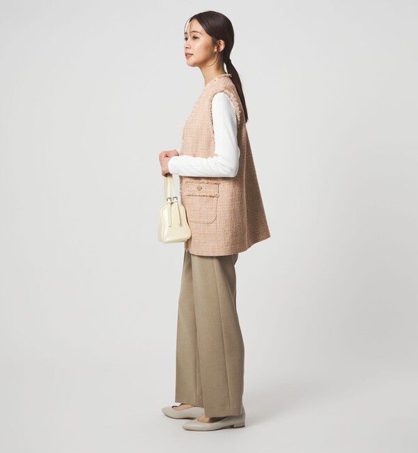 UNITED ARROWS green label relaxing「［size SHORTあり］ライト ツイードライク ジレ」|ベスト・ジレ|