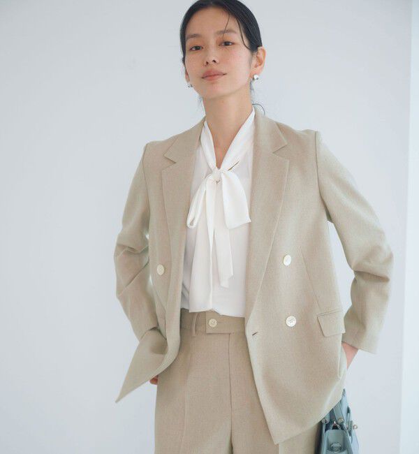 UNITED ARROWS green label relaxing「［size SHORTあり］Greed グリード メランジ ダブル ジャケット」|テーラードジャケット|