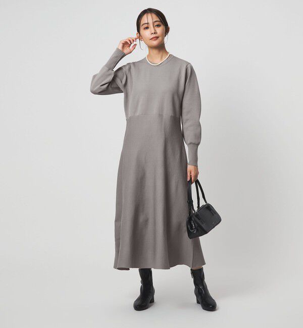 UNITED ARROWS green label relaxing「エリレース 2WAY ニット ワンピース ウォッシャブル」|ワンピース|