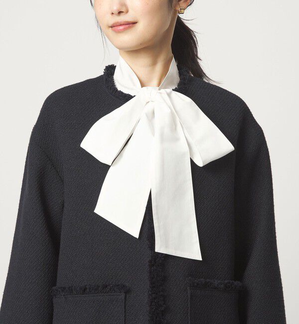 UNITED ARROWS green label relaxing「［size SHORTあり］ボウタイ ギャザー ブラウス」|シャツ・ブラウス|