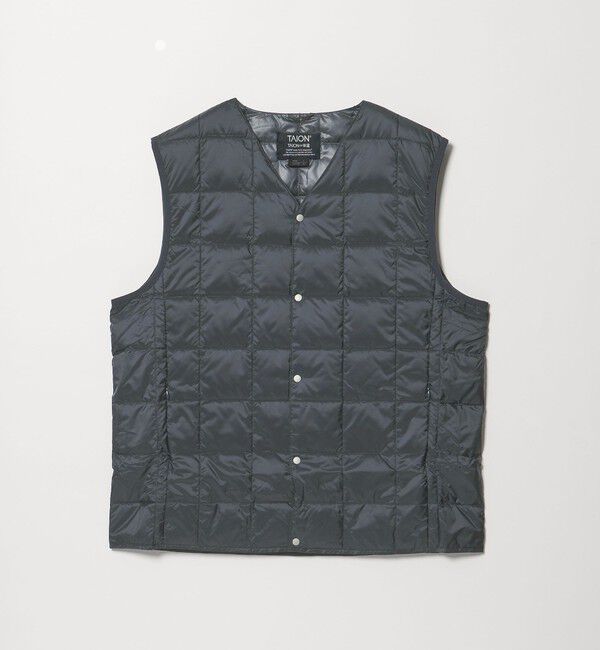 UNITED ARROWS green label relaxing「＜TAION＞Vネック ボタン ベスト」|ダウンベスト・ベスト|