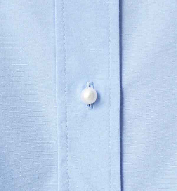 UNITED ARROWS green label relaxing「フェイクパールボタン シャツ」|シャツ・ブラウス|