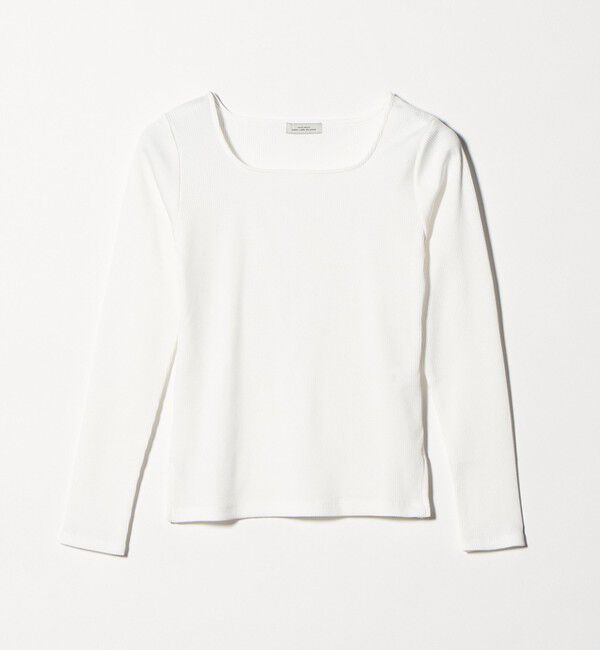 UNITED ARROWS green label relaxing「ブライトリブ スクエアネック ロングスリーブ カットソー」|Tシャツ・カットソー|