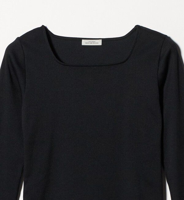 UNITED ARROWS green label relaxing「ブライトリブ スクエアネック ロングスリーブ カットソー」|Tシャツ・カットソー|