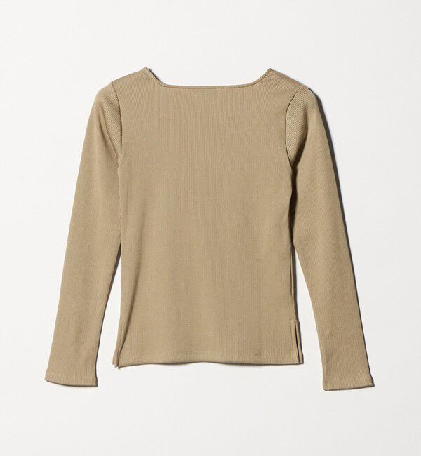 UNITED ARROWS green label relaxing「ブライトリブ スクエアネック ロングスリーブ カットソー」|Tシャツ・カットソー|