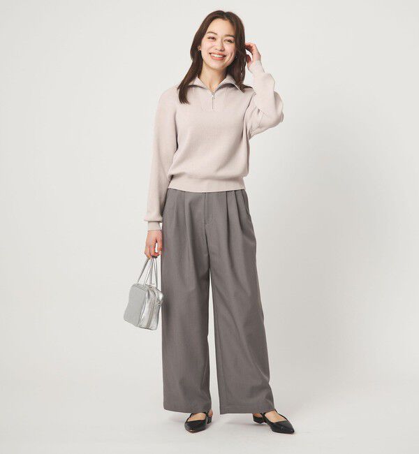 UNITED ARROWS green label relaxing「ハーフ ジップ プルオーバー ウォッシャブル」|ニット・セーター|