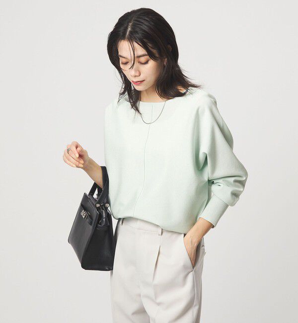 UNITED ARROWS green label relaxing「ブライト フォルム ドルマン プルオーバー ニット」|ニット・セーター|