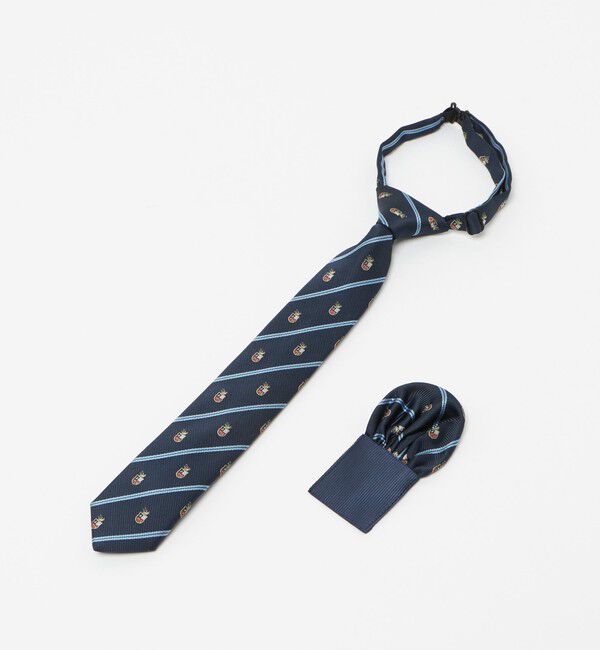 UNITED ARROWS green label relaxing「ネクタイ チーフ セット（クレスト） / キッズ  手洗い可能」|ネクタイ・蝶ネクタイ|LT.BLUE