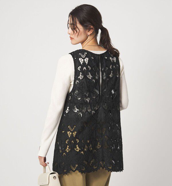 UNITED ARROWS green label relaxing「レース ノースリーブ ブラウス」|シャツ・ブラウス|