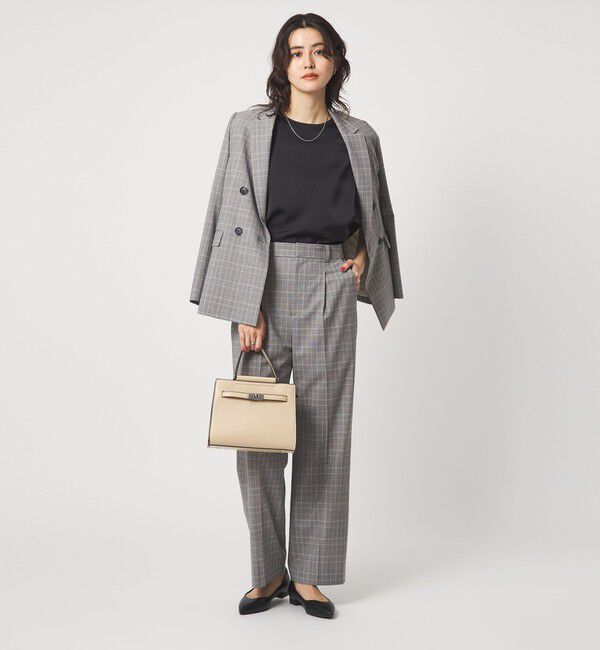 UNITED ARROWS green label relaxing「サテン ドッキング ラウンドヘム タンクトップ カットソー」|Tシャツ・カットソー|