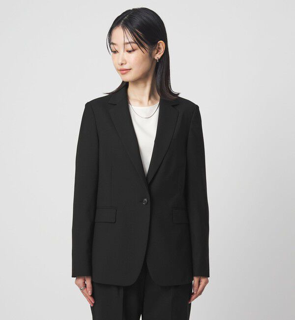 UNITED ARROWS green label relaxing「［size SHORTあり］カチリラ シングル テーラード ジャケット ブラック 」|テーラードジャケット|