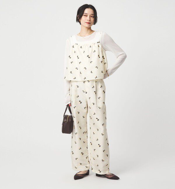 UNITED ARROWS green label relaxing「フラワー ジャガード キャミソール」|キャミソール|