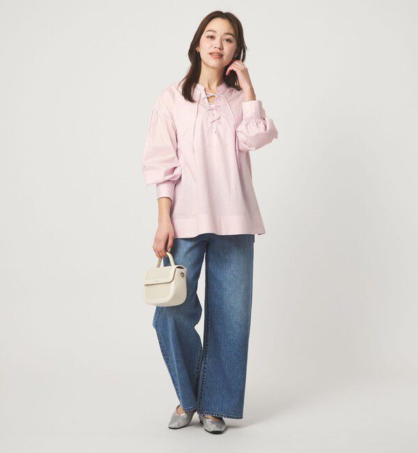 UNITED ARROWS green label relaxing「レースアップ ブラウス」|シャツ・ブラウス|