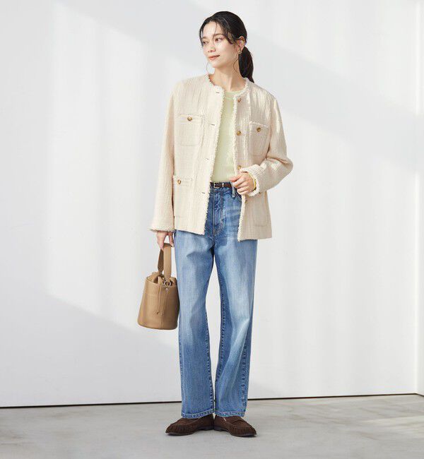 UNITED ARROWS green label relaxing「［size SHORTあり］Bisentino ノーカラー ジャケット」|ノーカラージャケット|