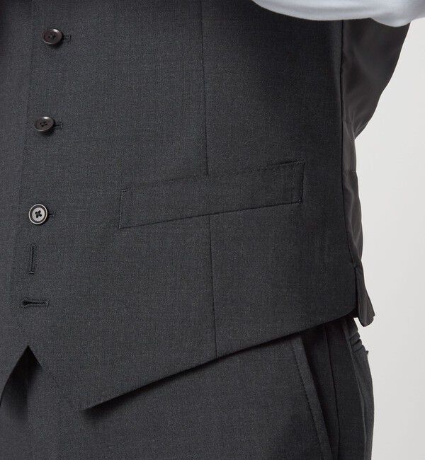 UNITED ARROWS green label relaxing「REDA トロピカル 無地 5B スーツベスト」|スーツ|