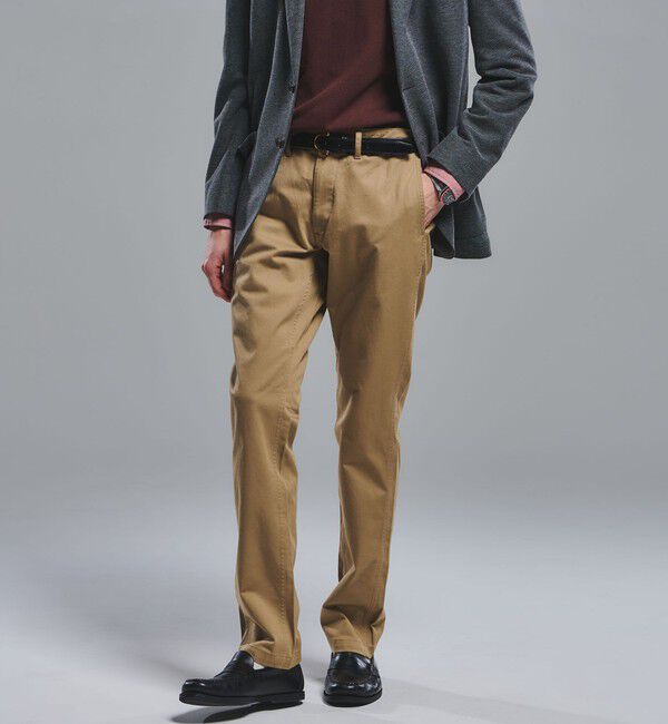 UNITED ARROWS green label relaxing「アーバンスリムフィット S2 チノパンツ」|チノ|BEIGE