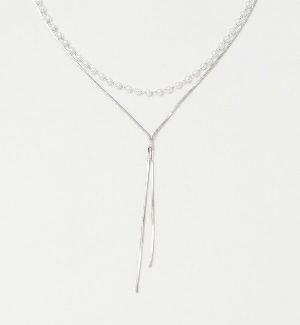 UNITED ARROWS green label relaxing「3WAY スネークチェーン＆フェイクパール ネックレス」|ネックレス|