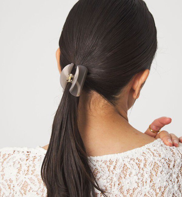 UNITED ARROWS green label relaxing「【WEB限定】マーブル ライン ヘアクリップ / バンズクリップ」|ヘアバンド|